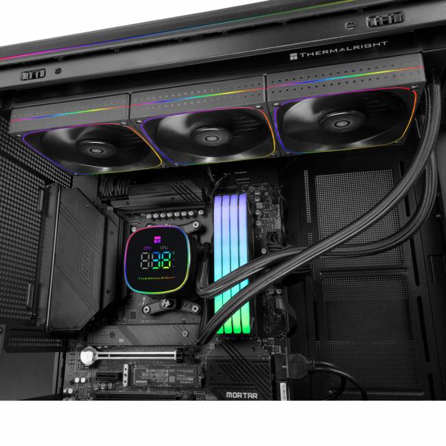 Система жидкостного охлаждения Thermalright Frozen Horizon 360 Digital Black — для бизнеса и офиса Система жидкостного охлаждения Thermalright Frozen Horizon 360 Digital Black — для бизнеса и офиса