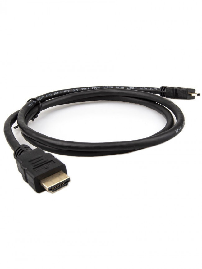 Кабель HDMI-19M --- MicroHDMI-19M ver 2.0+3D/Ethernet,1m Telecom <TCG206-1M> Telecom HDMI (m) - micro-HDMI (m) 1м Кабель HDMI-19M --- MicroHDMI-19M ver 2.0+3D/Ethernet,1m Telecom <TCG206-1M> Telecom HDMI (m) - micro-HDMI (m) 1м