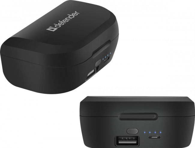 Defender Беспроводная гарнитура Twins 639 черный,TWS, PB, Bluetooth Defender Twins 639