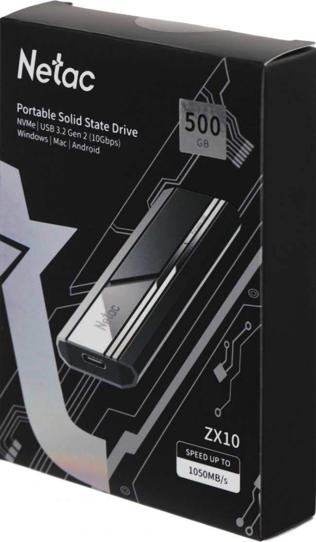 Накопитель SSD Netac NT01ZX10-500G-32BK — для бизнеса и офиса