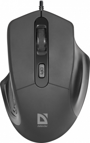 Defender Проводная оптическая мышь Datum MB-347 черный,4 кнопки, 800-1600 dpi Defender Datum MB-347 черный