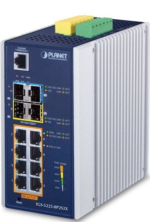 коммутатор Коммутатор PLANET IGS-5225-8P2S2X коммутатор Коммутатор PLANET IGS-5225-8P2S2X