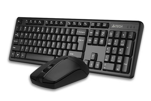 Клавиатура + мышь A4Tech 3330N клав:черный мышь:черный USB беспроводная Multimedia A4Tech 3330N — для бизнеса и офиса
