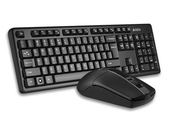 Клавиатура + мышь A4Tech 3330N клав:черный мышь:черный USB беспроводная Multimedia A4Tech 3330N — для бизнеса и офиса