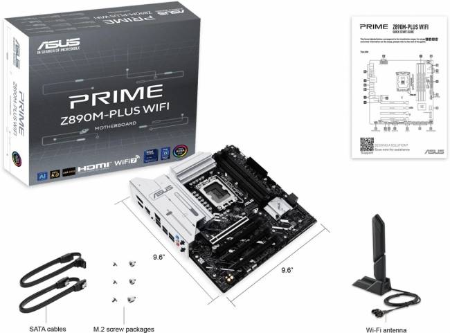Материнская плата ASUS PRIME Z890M-PLUS WIFI — для бизнеса и офиса