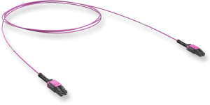 Оптический патчкорд LC/LC Duplex Uniboot, Push-Pull-Boot, 50/125 OM4, FRNC, ULL, 1 м Patchwork Оптический патчкорд