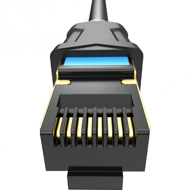 Патч-корд удлинитель Vention прямой SSTP cat.6, RJ45 - 2м. Черный Vention IBLBH