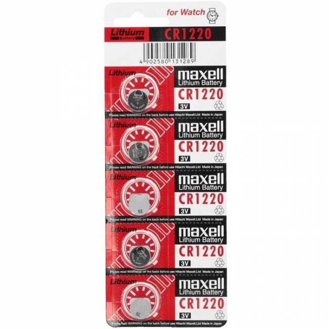Э\п Maxell CR1220 BL5 — для бизнеса и офиса Э\п Maxell CR1220 BL5 — для бизнеса и офиса