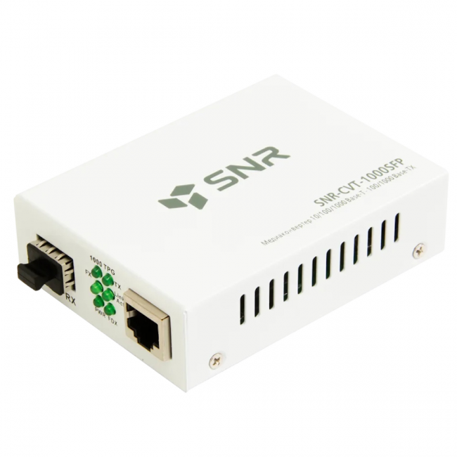 Медиаконвертер SNR SNR-CVT-1000SFP — для бизнеса и офиса