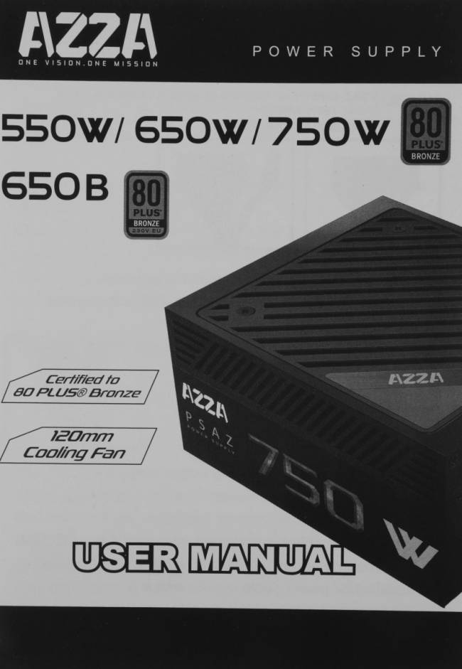 Блок питания AZZA PSAZ-750W — для бизнеса и офиса