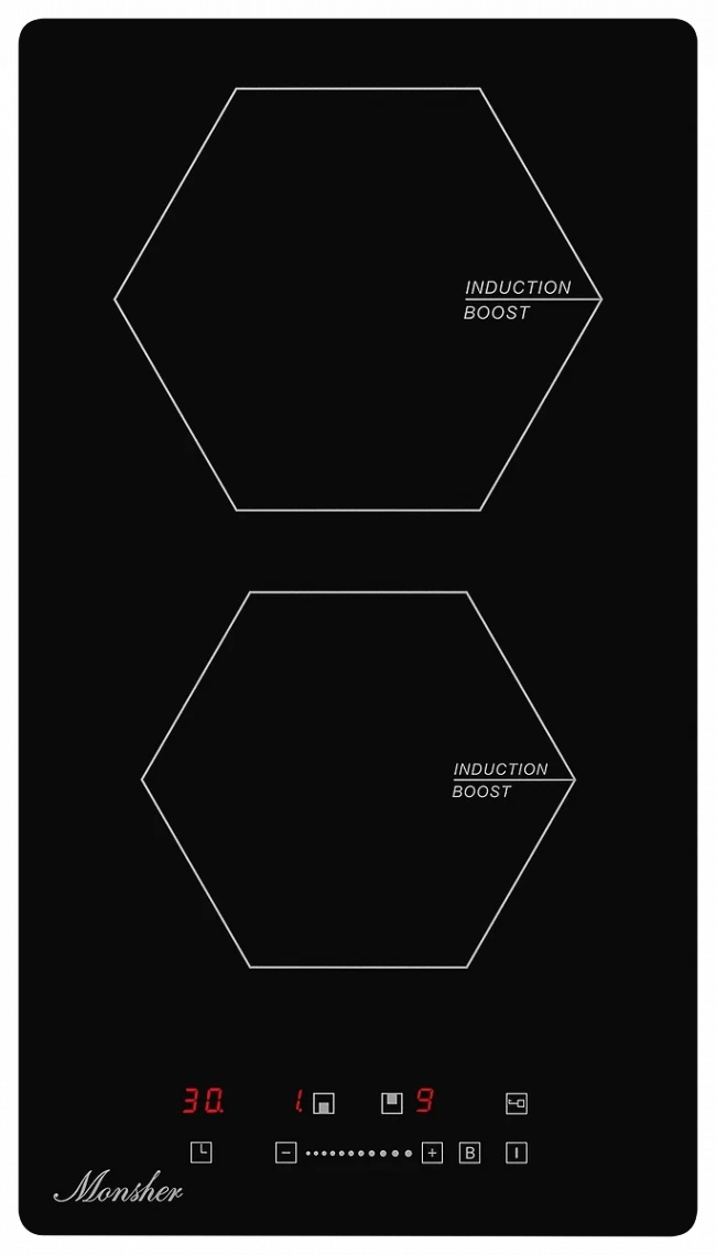 Встраиваемая индукционная  варочная панель домино MONSHER MONSHER MHI 3002