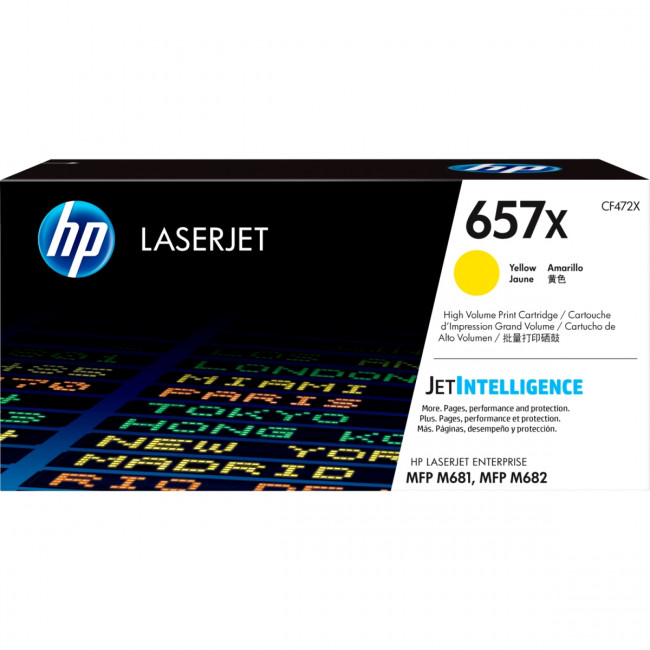 Тонер-картридж HP 657X Yellow Original LaserJet Toner Cartridge (CF472X) Тонер-картридж HP 657X Yellow Original LaserJet Toner Cartridge (CF472X)
