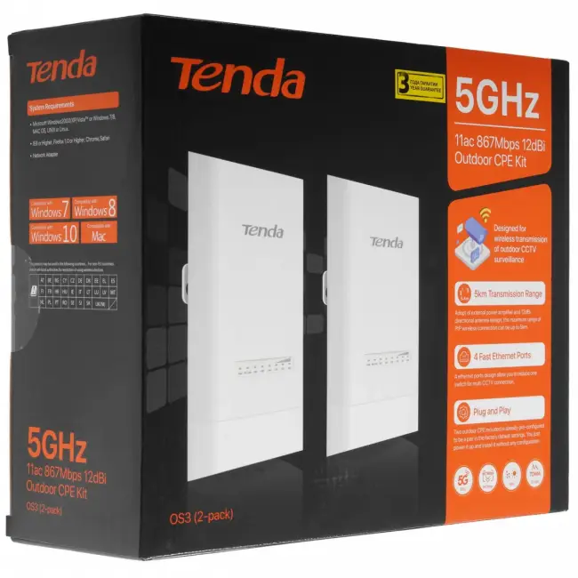 Точка доступа Tenda OS3(2-pack) — для бизнеса и офиса