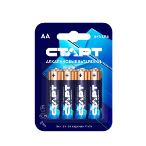Элемент питания Батарейки алкалиновые СТАРТ АА-BL8 N (4610116213902)