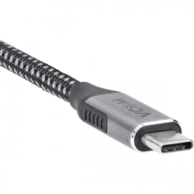 Кабель USB3.2 Gen2X2, CM->CM, 20Gbs, 100WT, 4KX60Hz, All shell, 1.8m  VCOM <CU420M-1.8M> Кабель VCOM USB 3.1 Type-C M/USB 3.1 Type-C M (CU420M-1.8M)