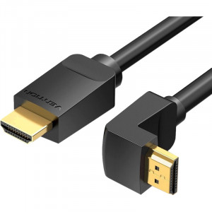 Кабель Vention HDMI High speed v2.0 with Ethernet 19M/19M угол 270 - 3м Кабель Vention HDMI(m)/HDMI(m) - 3 м (AAQBI)