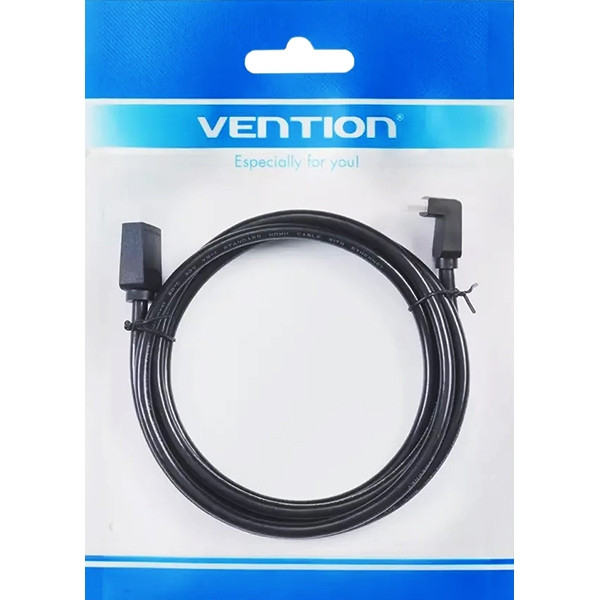 Кабель Vention HDMI High speed v2.0 with Ethernet 19M/19M угол 270 - 3м Кабель Vention HDMI(m)/HDMI(m) - 3 м (AAQBI)