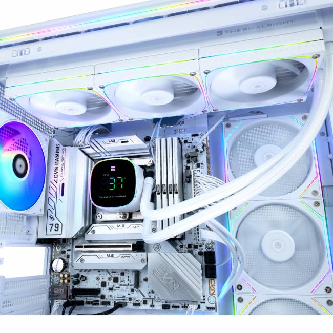 Система жидкостного охлаждения Thermalright Frozen Horizon 360 Digital White — для бизнеса и офиса Система жидкостного охлаждения Thermalright Frozen Horizon 360 Digital White — для бизнеса и офиса