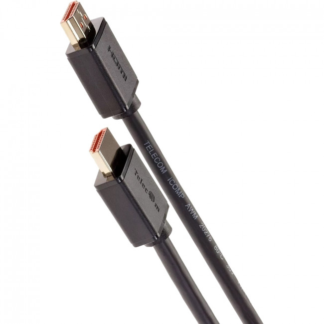 Кабель HDMI-19M --- HDMI-19M ver 2.0+3D/Ethernet ,3m Telecom <TCG215-3M> Кабель Telecom HDMI (m)/HDMI (m) - 3 м (TCG215-3M)