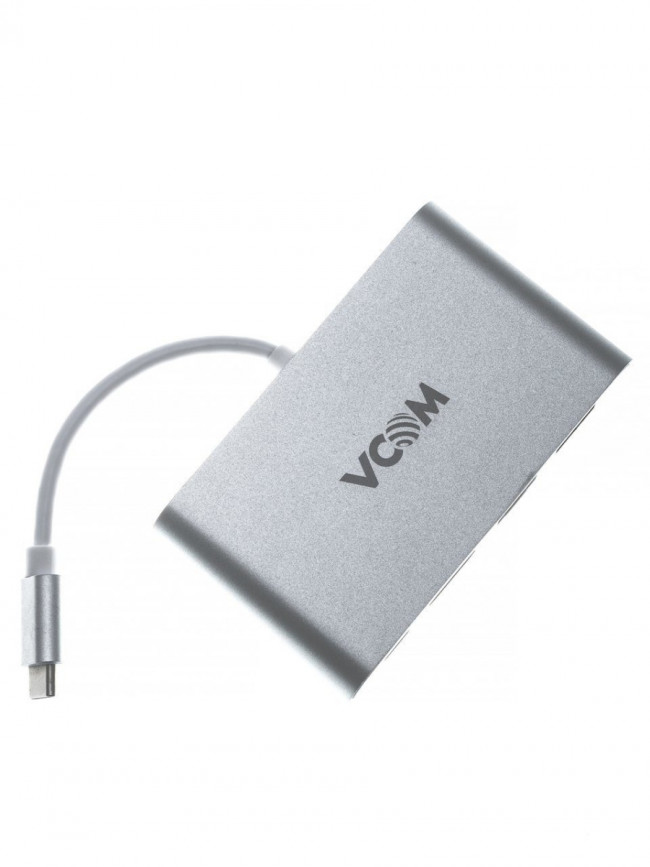 Кабель-адаптер USB3.1 Type-CM-->HDMI+USB3.0+RJ45+PD charging  VCOM <CU455> VCOM CU455