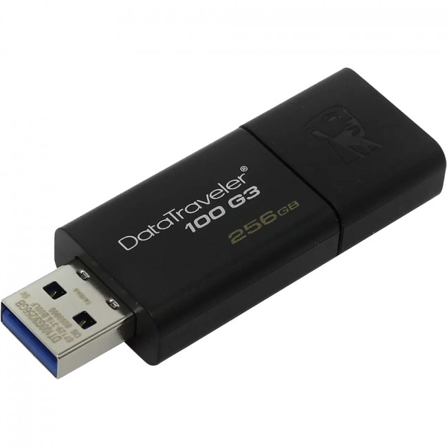 Флеш-накопитель Kingston 256GB DataTraveler 100 G3 (DT100G3/256GB) — для бизнеса и офиса