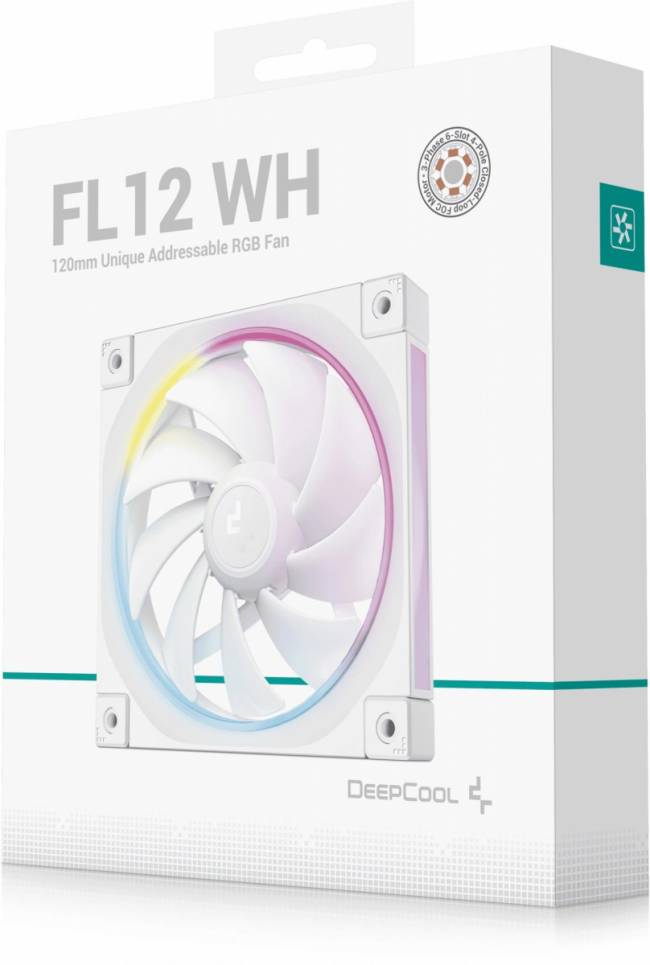 Вентилятор для корпуса Deepcool R-FL12-WHAPN1-G — для бизнеса и офиса Вентилятор для корпуса Deepcool R-FL12-WHAPN1-G — для бизнеса и офиса