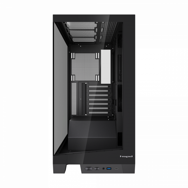 Корпус без блока питания HSPD F550-TGBK — для бизнеса и офиса