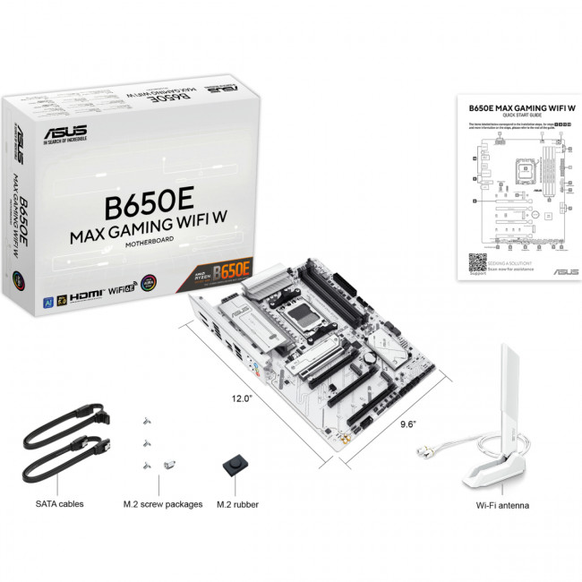 Материнская плата ASUS B650E MAX GAMING WIFI W (90MB1M00-M0EAY0) — для бизнеса и офиса