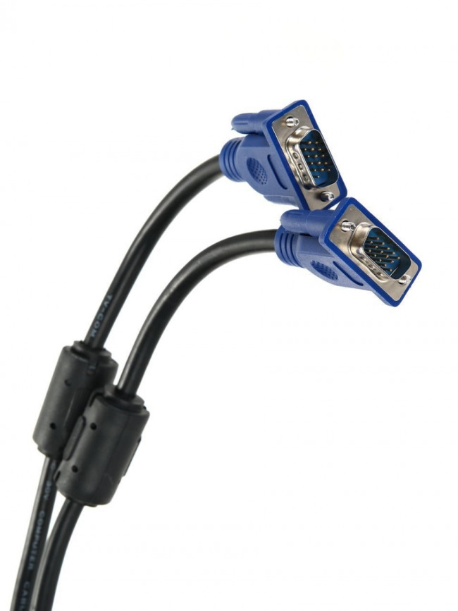 Кабель соединительный SVGA (15M/M) 10m 2 фильтра TV-COM <QCG120H-10M> TV-COM VGA (m) - VGA (m) 10м