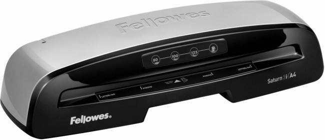 Ламинатор Saturn 3i A4, 75-125 мкм, 30 см/мин, нагрев за 60 сек. Fellowes Saturn 3i A4 — для бизнеса и офиса Ламинатор Saturn 3i A4, 75-125 мкм, 30 см/мин, нагрев за 60 сек. Fellowes Saturn 3i A4 — для бизнеса и офиса