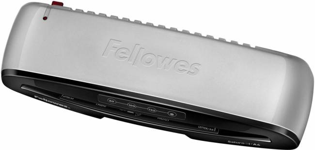 Ламинатор Saturn 3i A4, 75-125 мкм, 30 см/мин, нагрев за 60 сек. Fellowes Saturn 3i A4 — для бизнеса и офиса Ламинатор Saturn 3i A4, 75-125 мкм, 30 см/мин, нагрев за 60 сек. Fellowes Saturn 3i A4 — для бизнеса и офиса