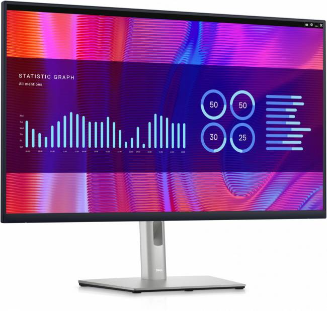 Монитор Монитор Dell 32" P3223DE черный IPS LED 5ms 16:9 HDMI матовая HAS Piv 1000:1 350cd 178гр/178гр 2560x1440 60Hz DP USB 11.7кг — для бизнеса и офиса