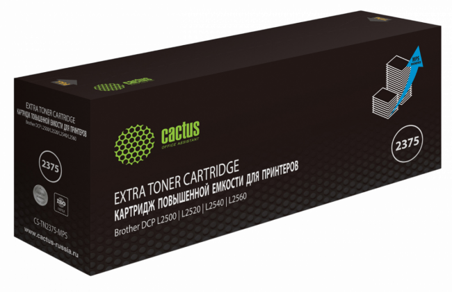 - Cactus CS-TN2375-MPS — для бизнеса и офиса