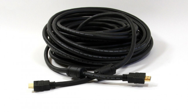 Кабель HDMI 19M/M ver 2.0, 20М, 2 фильтра  Aopen <ACG711D-20M> AOpen HDMI (m) - HDMI (m) 20м