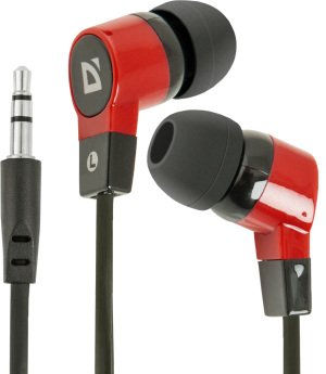 Defender Наушники вставки Basic 619 черный + красный Defender Basic 619