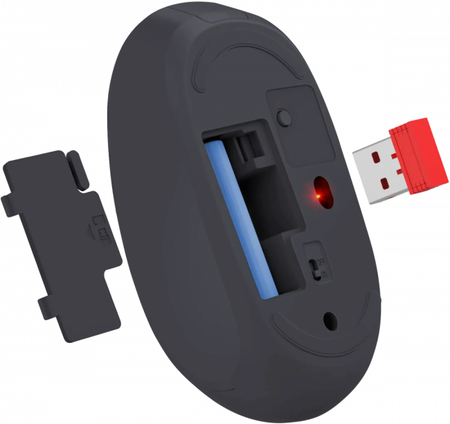 Defender Беспроводная оптическая мышь Smart MM-396 Чер,3кн,2.4G+BT,500мАч,1600dpi Defender 52396 — для бизнеса и офиса