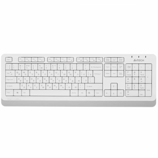 Клавиатура + мышь A4Tech Fstyler FG1010 клав:белый/серый мышь:белый/серый USB беспроводная Multimedi A4Tech FG1010 WHITE — для бизнеса и офиса