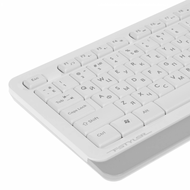 Клавиатура + мышь A4Tech Fstyler FG1010 клав:белый/серый мышь:белый/серый USB беспроводная Multimedi A4Tech FG1010 WHITE — для бизнеса и офиса