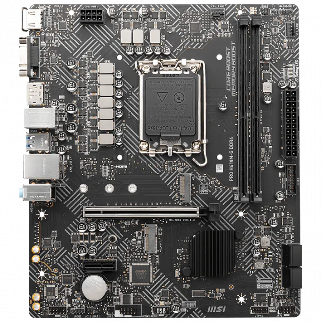 Материнская плата MSI PRO H610M-G BULK — для бизнеса и офиса Материнская плата MSI PRO H610M-G BULK — для бизнеса и офиса
