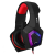 Игровые наушники с микрофоном SVEN AP-U880MV, черный-красный (USB, LED) SVEN AP-U880MV