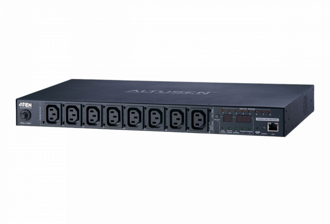 Устройство распределения питания, с управлением, 10A, 2.4kW, 8 портов, 1 банк, IP доступ, ввод C14, (8*C13 монитор. V / A / кВт / кВтч по портам/устройству вкл/выкл по портам;без шнуров) ATEN PE8108G, PE8108G-AX-G — для бизнеса и офиса Устройство распределения питания, с управлением, 10A, 2.4kW, 8 портов, 1 банк, IP доступ, ввод C14, (8*C13 монитор. V / A / кВт / кВтч по портам/устройству вкл/выкл по портам;без шнуров) ATEN PE8108G, PE8108G-AX-G — для бизнеса и офиса
