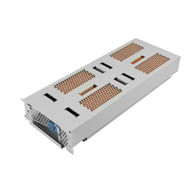 Сменный батарейный картридж DELTA RBM43, совместимый с ИБП АРС SMT2200RMI2U, SMT3000RMI2U, SUA2200RMI2U, SUA3000RMI2U, SUM1500RMXLI2U, SUM3000RMXLI2U, SUM48RMXLBP2U, ДxШxВ 528х211х76мм., вес 17.8кг., срок службы до 8 лет. Delta RBM43
