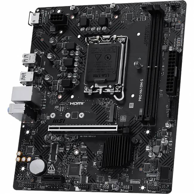 Материнская плата MSI PRO H610M-S — для бизнеса и офиса