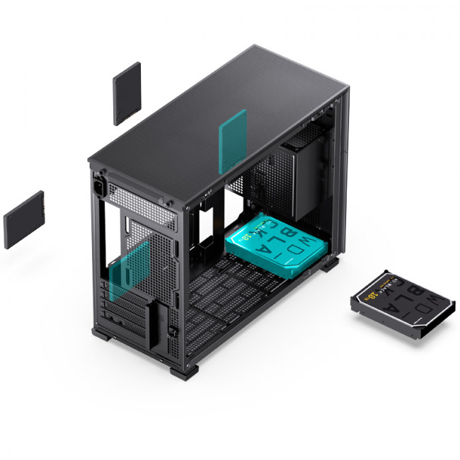 Корпус без блока питания JONSBO D31 MESH Black — для бизнеса и офиса