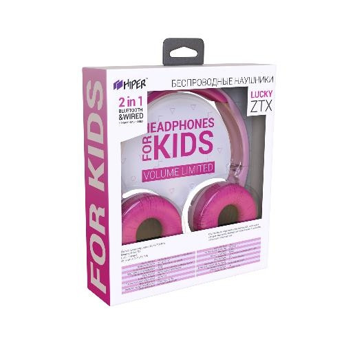 Беспроводные наушники HIPER LUCKY ZTX Розовый Hiper HTW-ZTX — для бизнеса и офиса