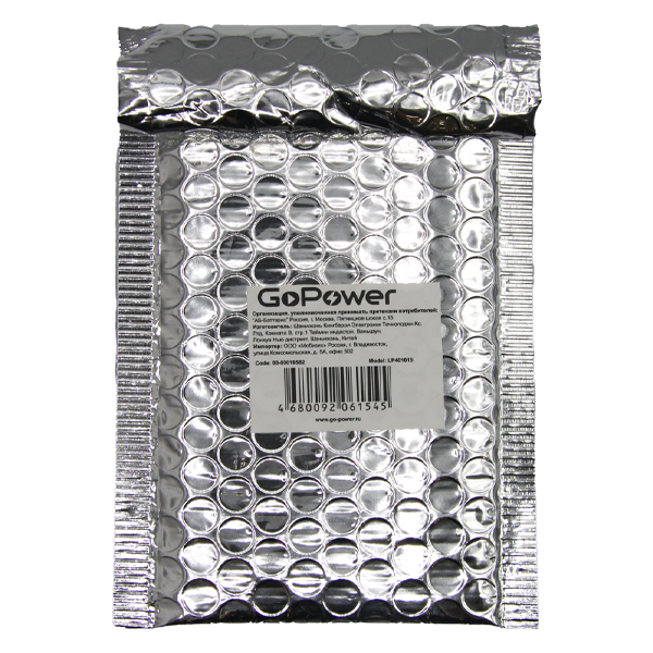 Аккумулятор Li-Pol GoPower LP401015 PK1 3.7V 30mAh (1/500) Аккумулятор Li-Pol GoPower LP401015 (00-00019582)
