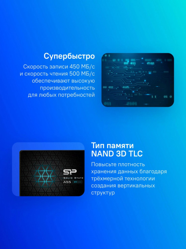 Накопитель SSD Silicon Power SP002TBSS3A55S25 — для бизнеса и офиса