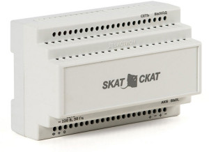 586 SKAT-12-6,0 DIN источник питания 12В 6А пластиковый корпус под DIN рейку 35 мм Бастион SKAT-12-6.0-DIN