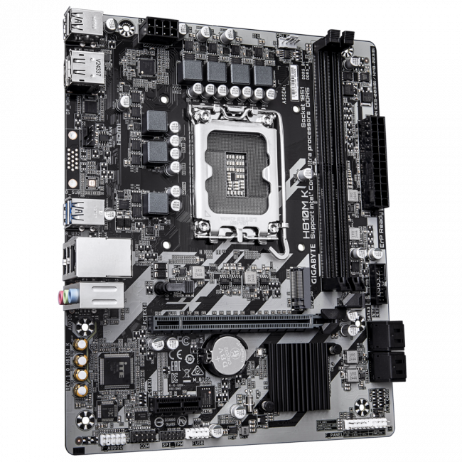 Материнская плата GIGABYTE H810M K — для бизнеса и офиса Материнская плата GIGABYTE H810M K — для бизнеса и офиса