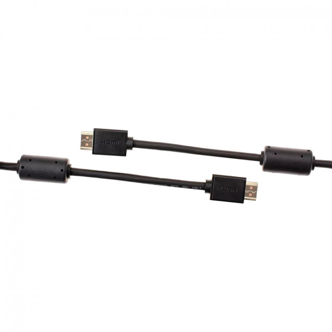 Кабель HDMI-19M --- HDMI-19M ver 2.0+3D/Ethernet ,2m, 2 фильтраTelecom <TCG215F-2M> Кабель Telecom HDMI (m)/HDMI (m) - 2 м (TCG215F-2M)